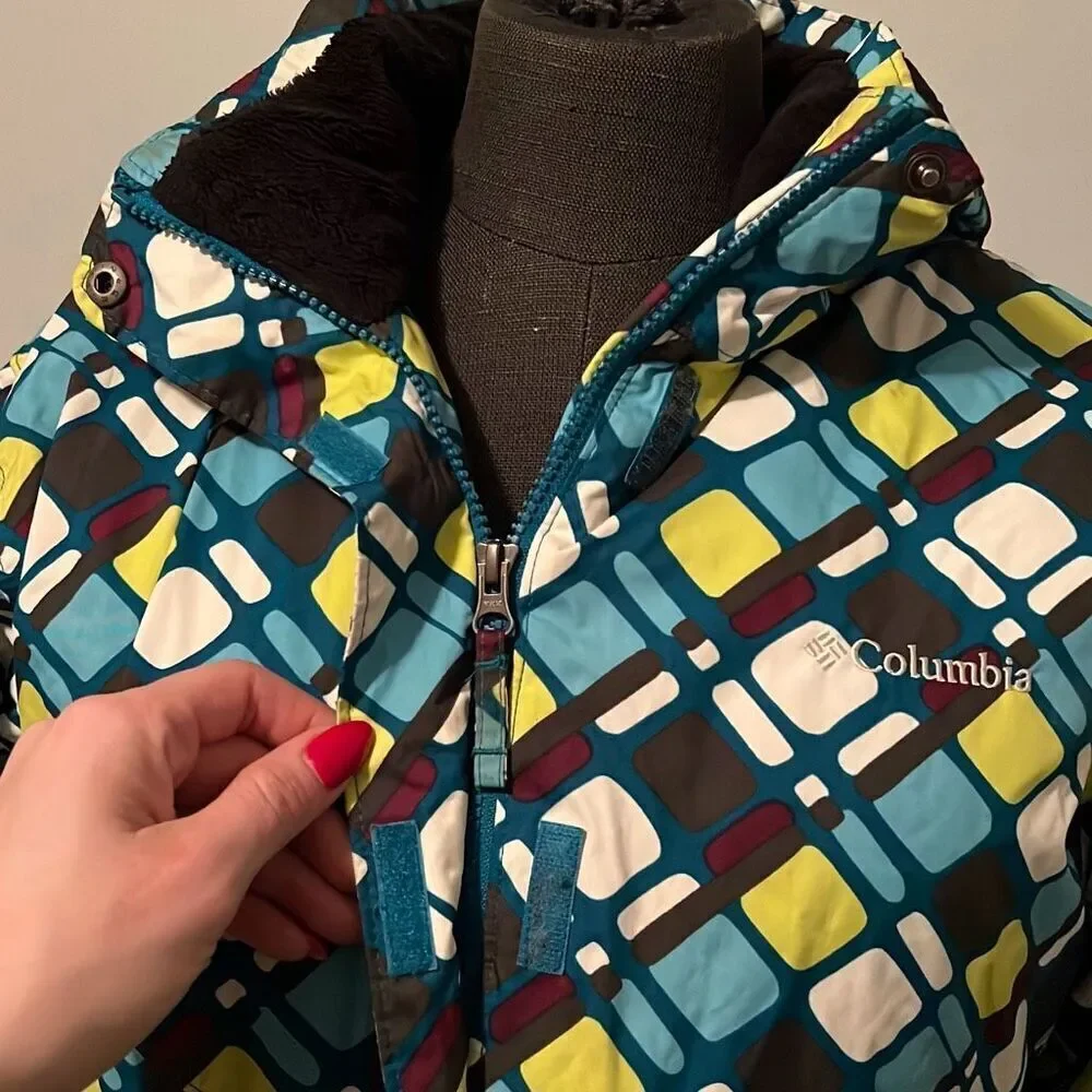 Columbia Girls' Multicolor Bugaboo Hooded Waterproof Winter Ski Jacket